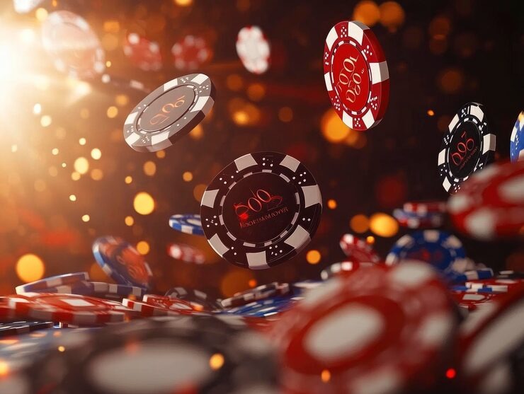Live poker dealer table on jupiter128 with multiple players